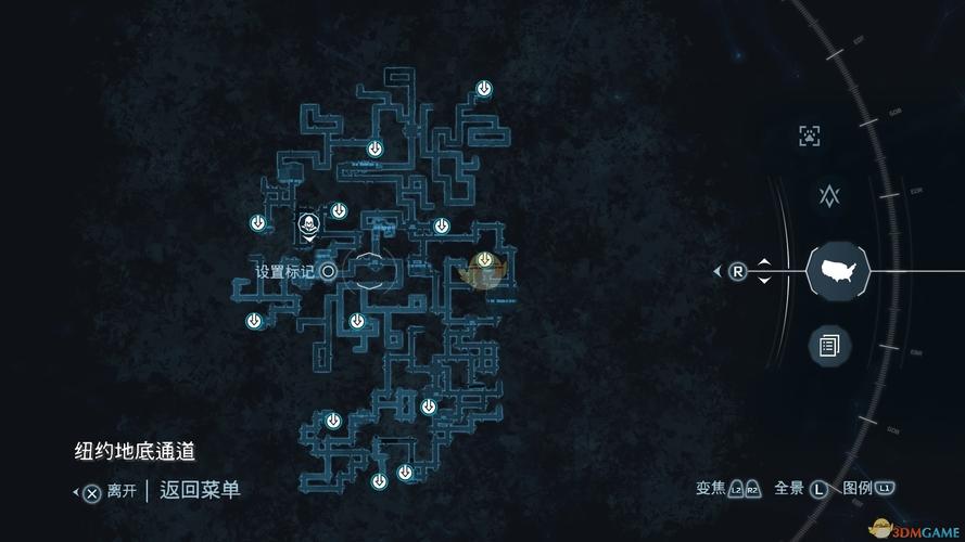 刺客信条地图全览，各个经典场景位置一览无余！