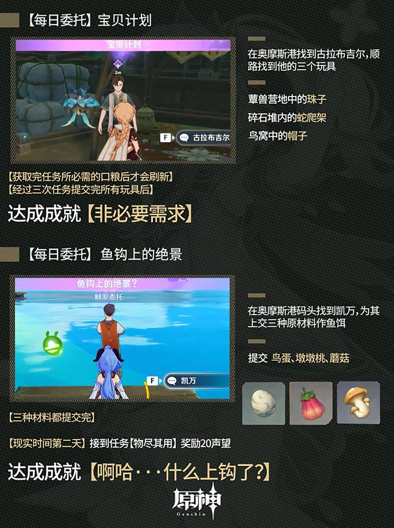 原神今日委托有哪些？新手必看每日任务指南