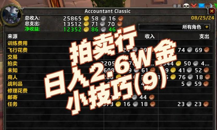 WOW金币缺乏？教你如何在魔兽世界快速赚取金币！