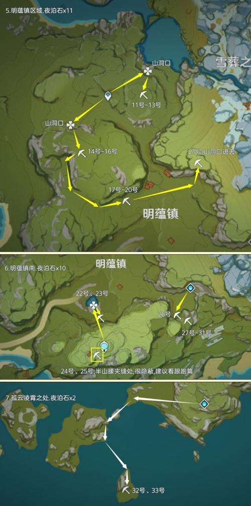 原神夜泊石获取攻略：位置分布图及采集技巧详解