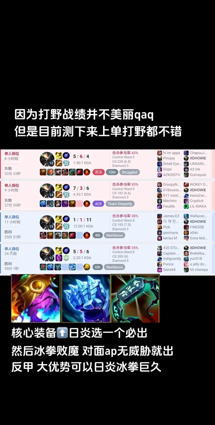 蝎子打野出装技巧分享：两件核心装必出