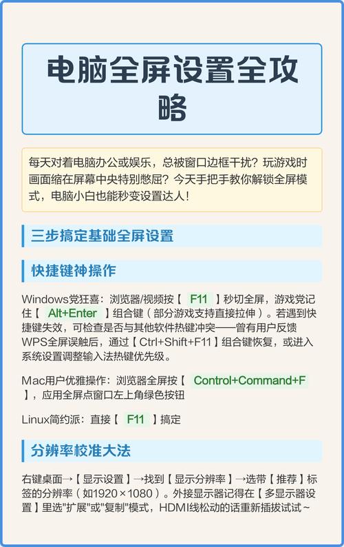 电脑游戏全屏怎么设置?教你一键操作不黑屏提升游戏体验!
