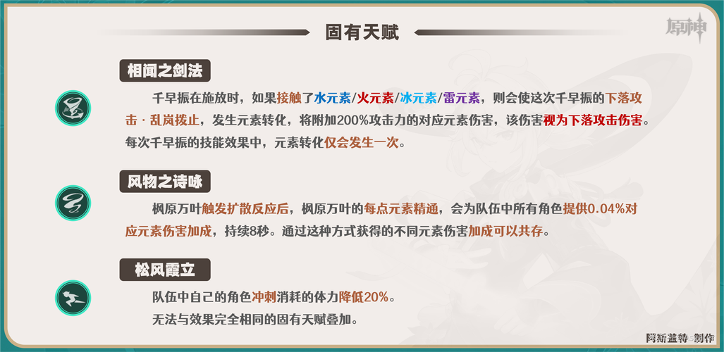 枫原万叶天赋怎么点最划算？优先级和技巧全在这里了！