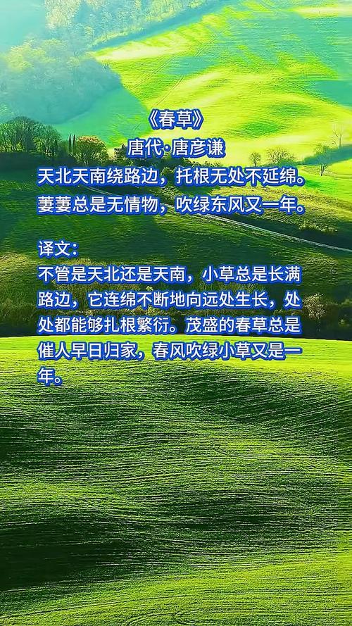 草色遥看近却无的季节探讨(只出现在初春时节)