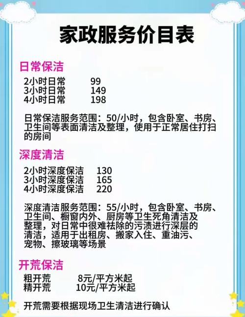 阿姨帮收费标准贵不贵？最新透明价格明细表都在这里！